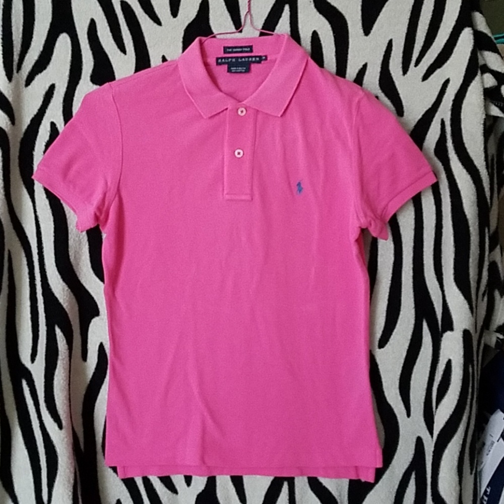 Cute bubblegum pink polo shirt